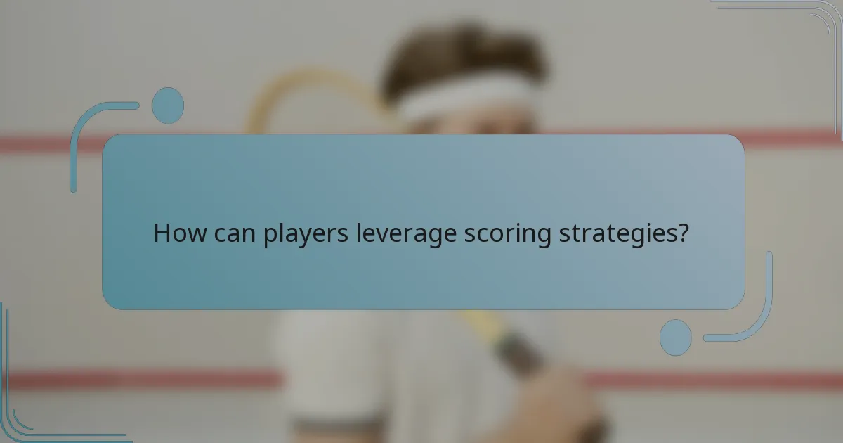 How can players leverage scoring strategies?
